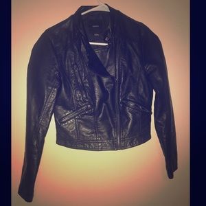 Faux leather moto Jacket Forever 21